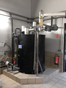 Kalkmilch anrühren