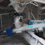 Silo Austragshilfe für Kreide mit geneigter Rohr-Förderschnecke