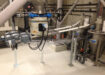 Sodimate Siloaustrags- und Dosiersystem mit 2 flexiblen Dosierschnecken und Übergabe an Feststoff-Wasserstrahlpumpe